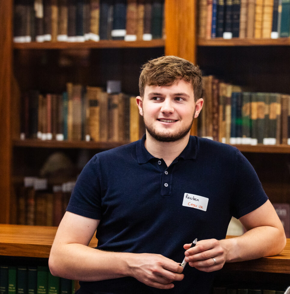 Image depicting Reuben, a learning consultant at Cegos UK and author of this article, abandoning his ego at an event to enhance personal development