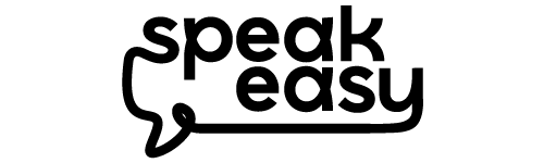 Black logo for SpeakEasy events by Cegos